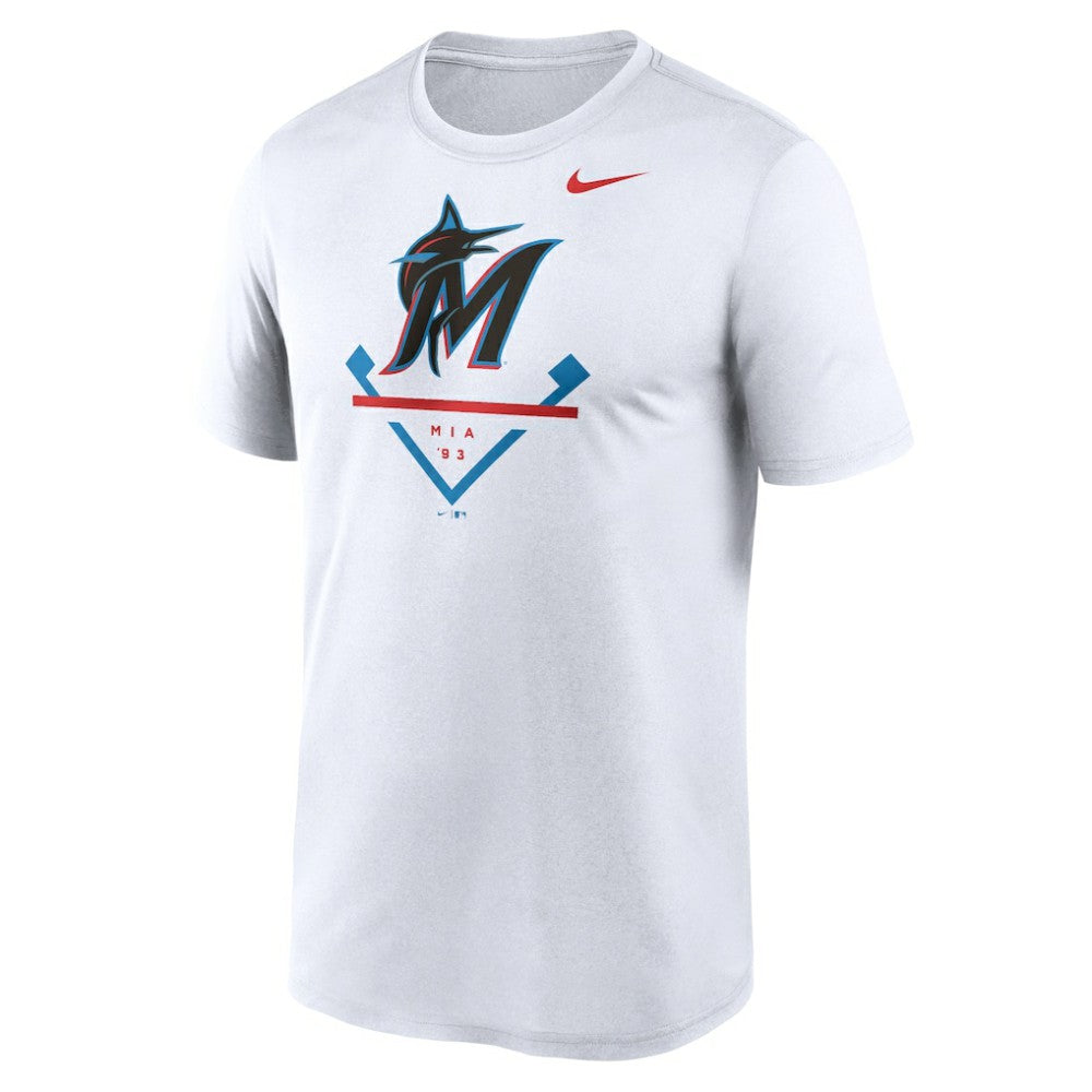 Miami Marlins Icon Legend Dri-FIT T-Shirt - White | Nike