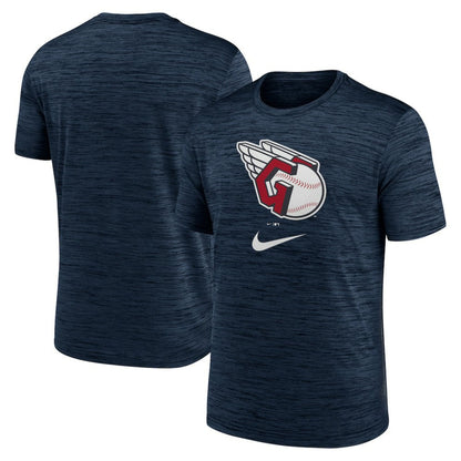 Cleveland Guardians Logo Velocity Performance T-Shirt - Navy | Nike