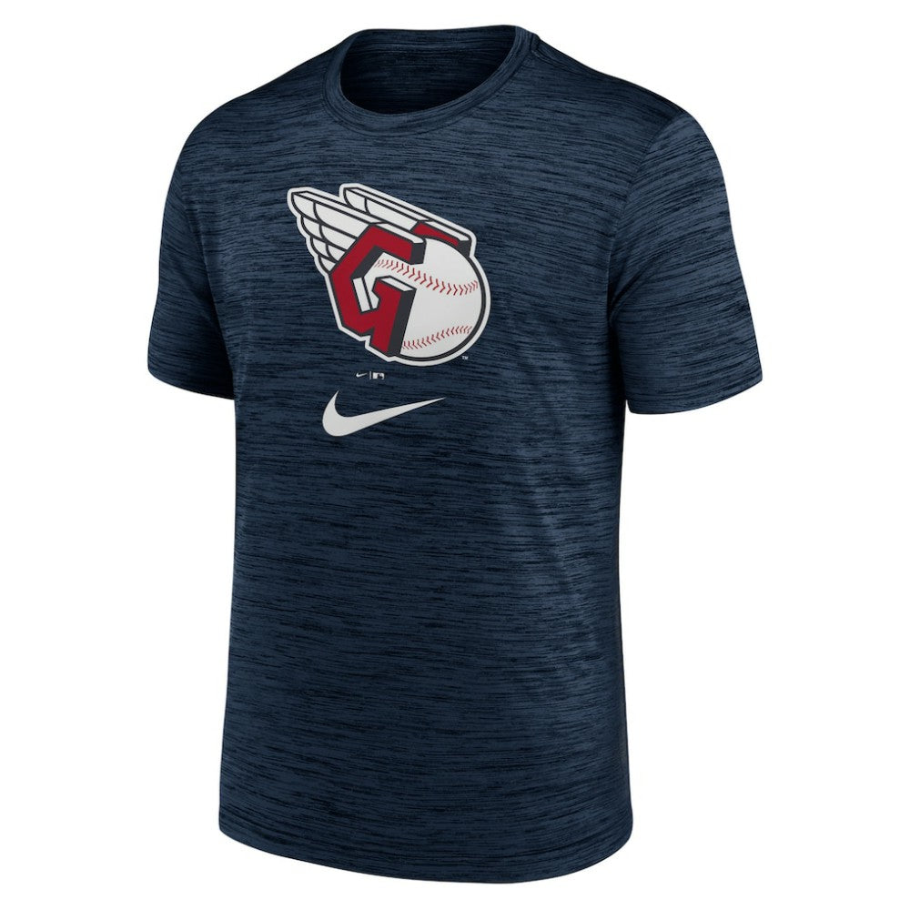 Cleveland Guardians Logo Velocity Performance T-Shirt - Navy | Nike