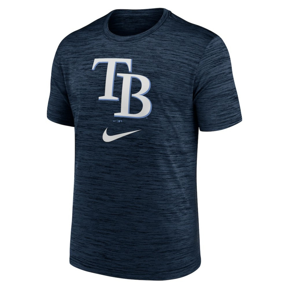 Tampa Bay Rays Logo Velocity Performance T-Shirt - Navy | Nike