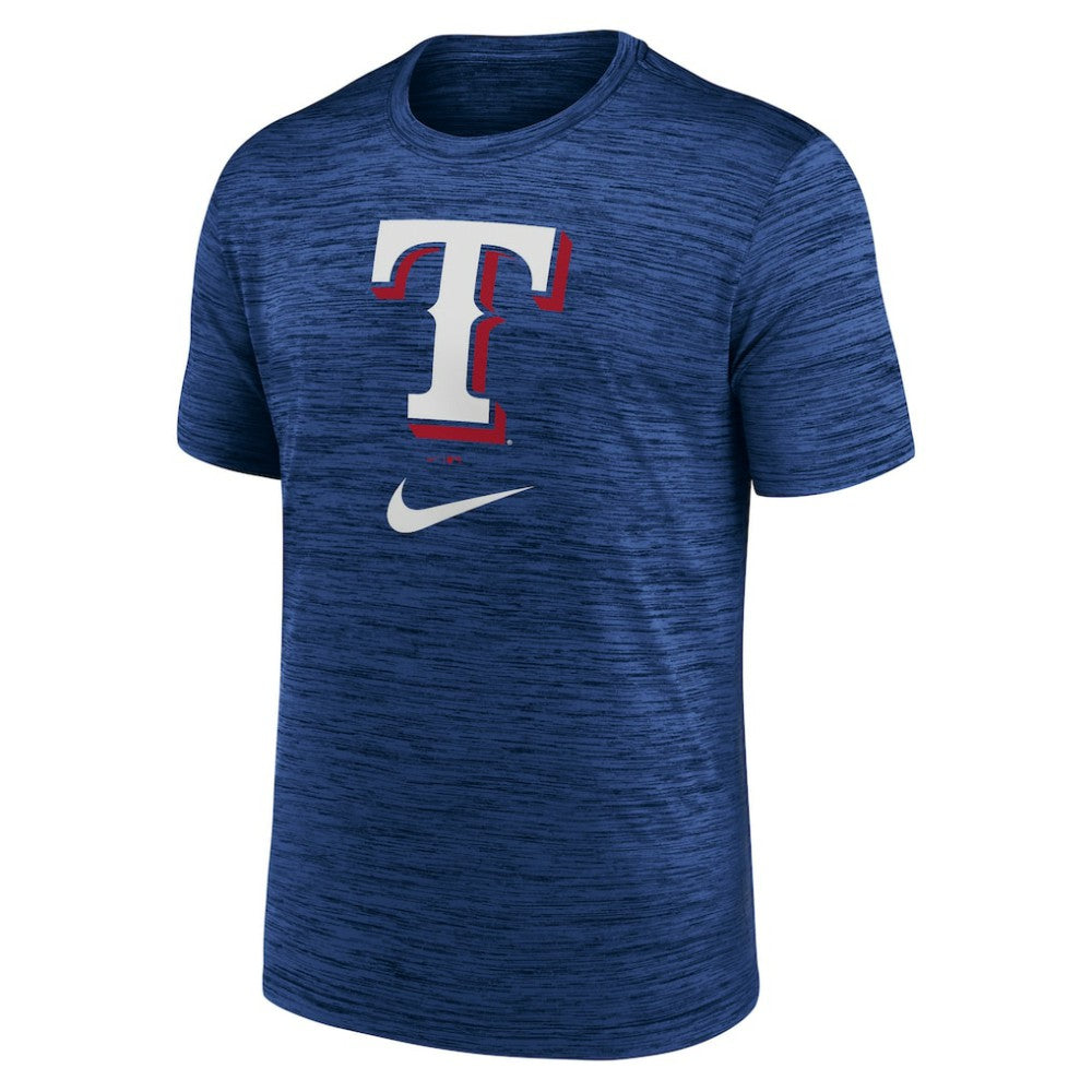 Texas Rangers Logo Velocity Performance T-Shirt - Royal | Nike