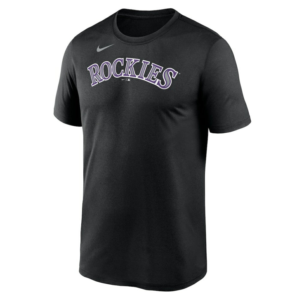 Colorado Rockies New Legend Wordmark Dri-FIT T-Shirt - Black | Nike