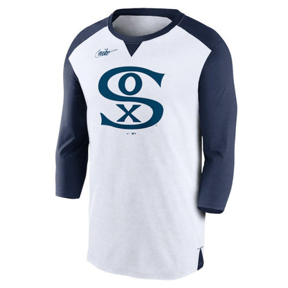 Chicago White Sox Rewind 3/4-Sleeve T-Shirt - White/Navy | Nike