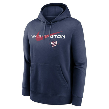 Washington Nationals Swoosh NeighborHOOD Pullover Hoodie - Navy | Nike