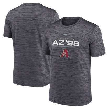 Arizona Diamondbacks Wordmark Velocity Performance T-Shirt - Black | Nike