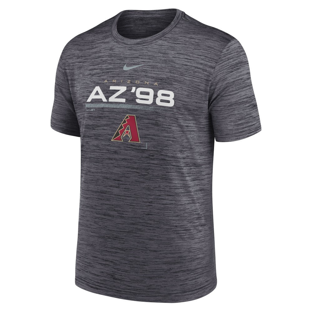 Arizona Diamondbacks Wordmark Velocity Performance T-Shirt - Black | Nike