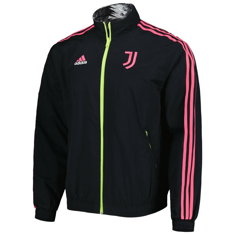 Juventus 2022/23 On-Field Team Logo Anthem Reversible Full-Zip Jacket - Black | Adidas on sale
