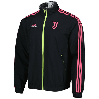 Juventus 2022/23 On-Field Team Logo Anthem Reversible Full-Zip Jacket - Black | Adidas on sale