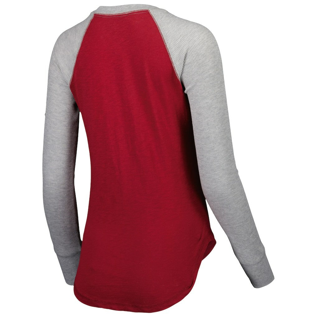 Washington Commanders Touch Women's Waffle Raglan Lightweight Long Sleeve T-Shirt - Burgundy cheap
