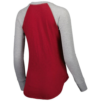 Washington Commanders Touch Women's Waffle Raglan Lightweight Long Sleeve T-Shirt - Burgundy cheap