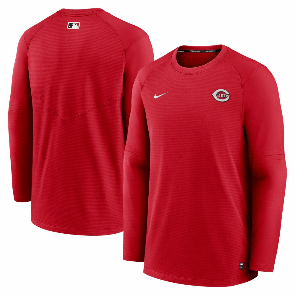 Cincinnati Reds Authentic Collection Logo Performance Long Sleeve T-Shirt - Red | Nike