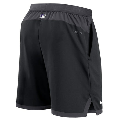 Colorado Rockies Authentic Collection Flex Vent Performance Shorts - Black | Nike