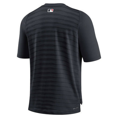 Cleveland Guardians Authentic Collection Pregame Raglan Performance V-Neck T-Shirt - Navy | Nike