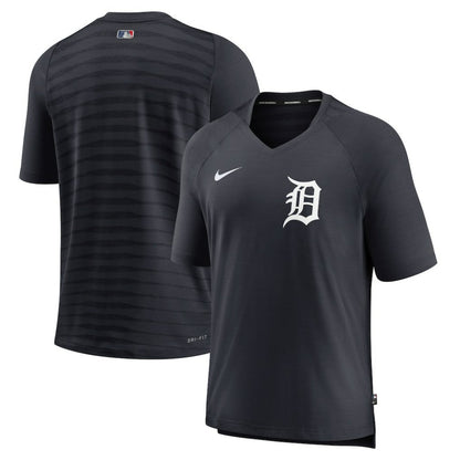 Detroit Tigers Authentic Collection Pregame Raglan Performance V-Neck T-Shirt - Navy | Nike
