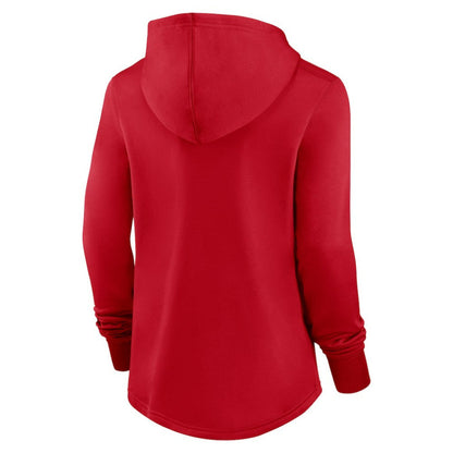 Washington Nationals Women's Authentic Collection Pregame Performance Pullover Hoodie - Red | Nike