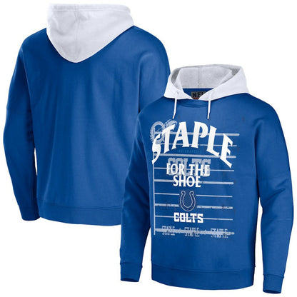 Indianapolis Colts NFL x Staple Throwback Vintage Wash Pullover Hoodie - Blue outlet
