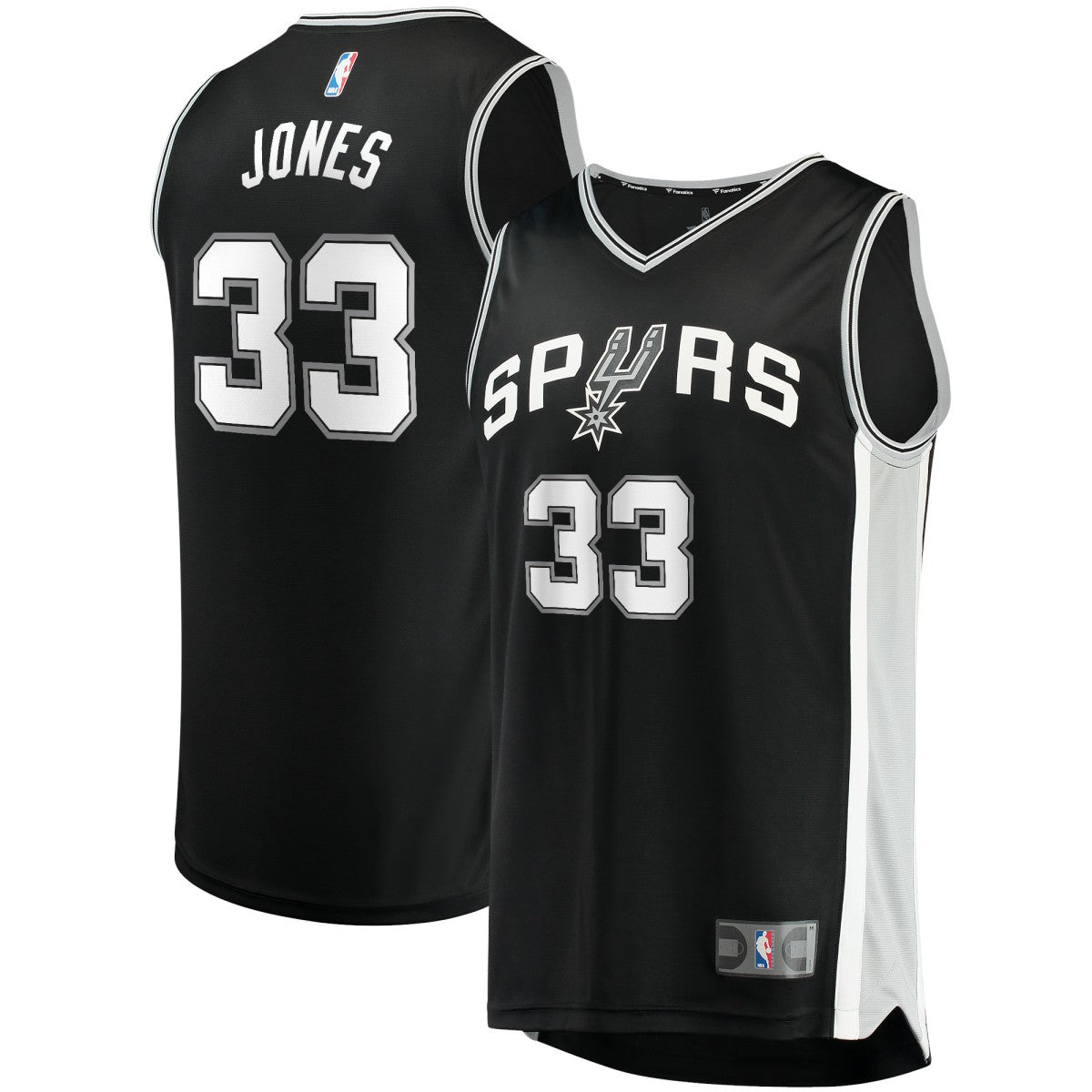 Tre Jones San Antonio Spurs Fast Break Replica Jersey - Icon Edition - Black | Fanatics on sale