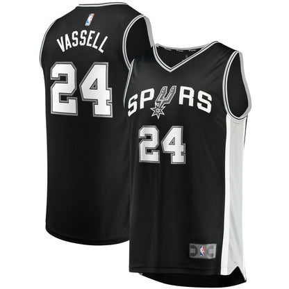 Devin Vassell San Antonio Spurs Fast Break Replica Jersey - Icon Edition - Black | Fanatics sale