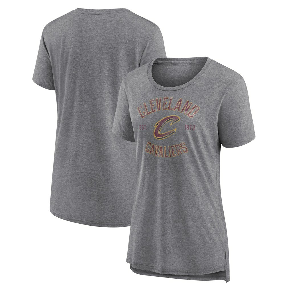 Cleveland Cavaliers Women's Heritage Tri-Blend T-Shirt sale - Heather Gray for sale