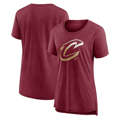 Cleveland Cavaliers Women's Gradient Logo Tri-Blend T-Shirt sale - Heather Wine cheap