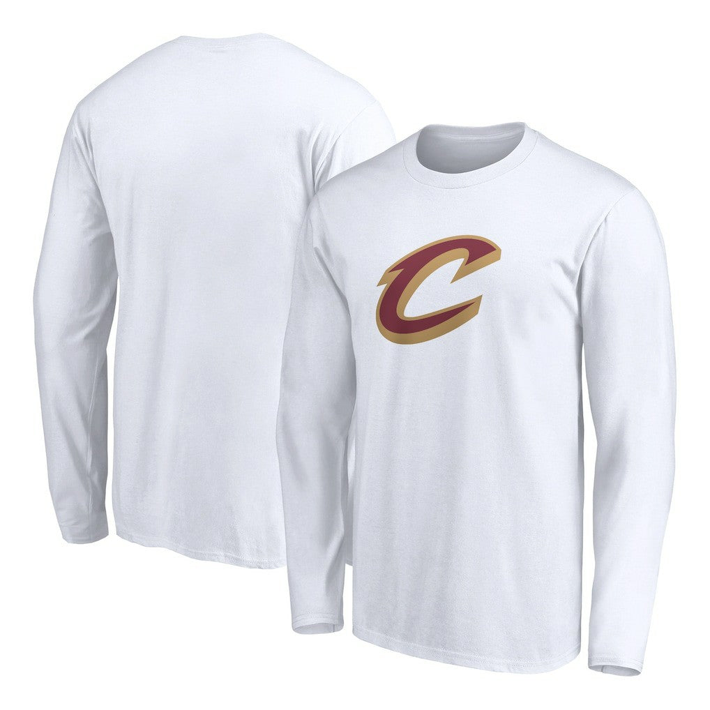 Cleveland Cavaliers Primary Logo Team Long Sleeve T-Shirt sale - White on sale