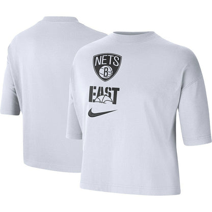 Brooklyn Nets Women's Essential Boxy T-Shirt - White | Nike sale