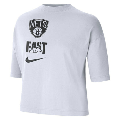 Brooklyn Nets Women's Essential Boxy T-Shirt - White | Nike sale