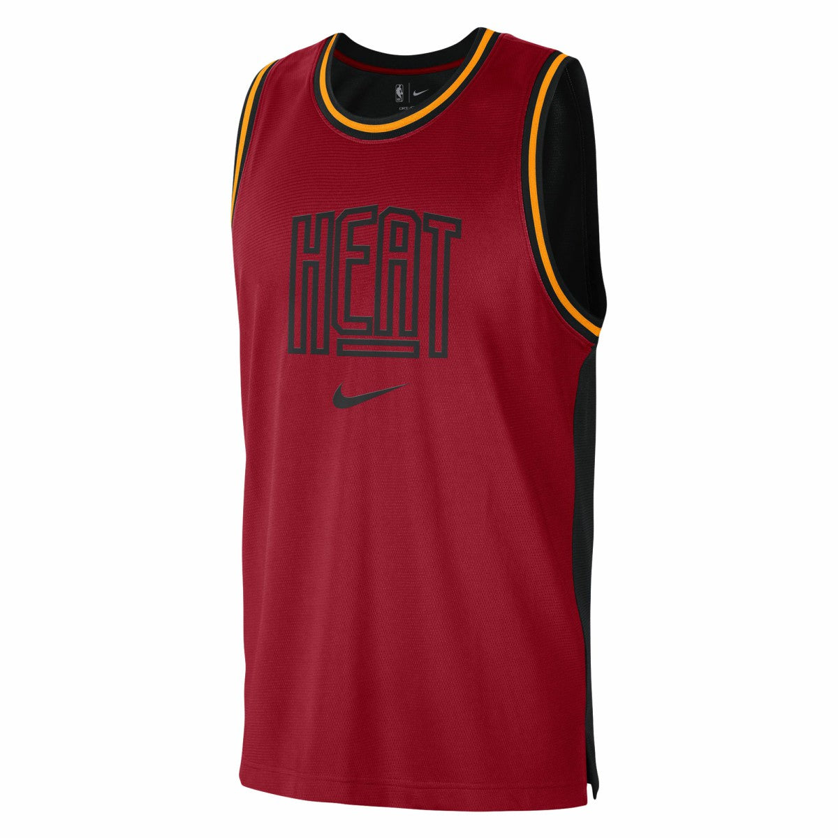 Miami Heat Courtside Versus Force Split DNA Performance Mesh Tank Top - Red/Black | Nike outlet