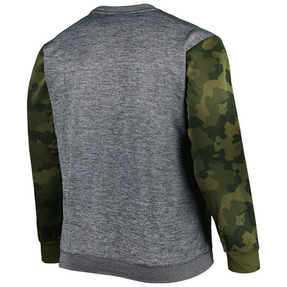 Chicago Bulls Big & Tall Camo Stitched Sweatshirt - Heather Charcoal | Fanatics shop