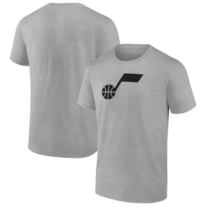 Utah Jazz Solid Primary Logo T-Shirt - Heathered Gray sale