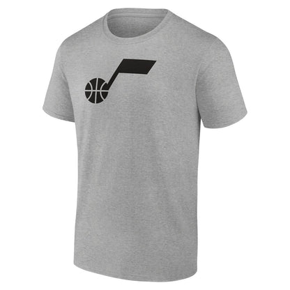 Utah Jazz Solid Primary Logo T-Shirt - Heathered Gray sale