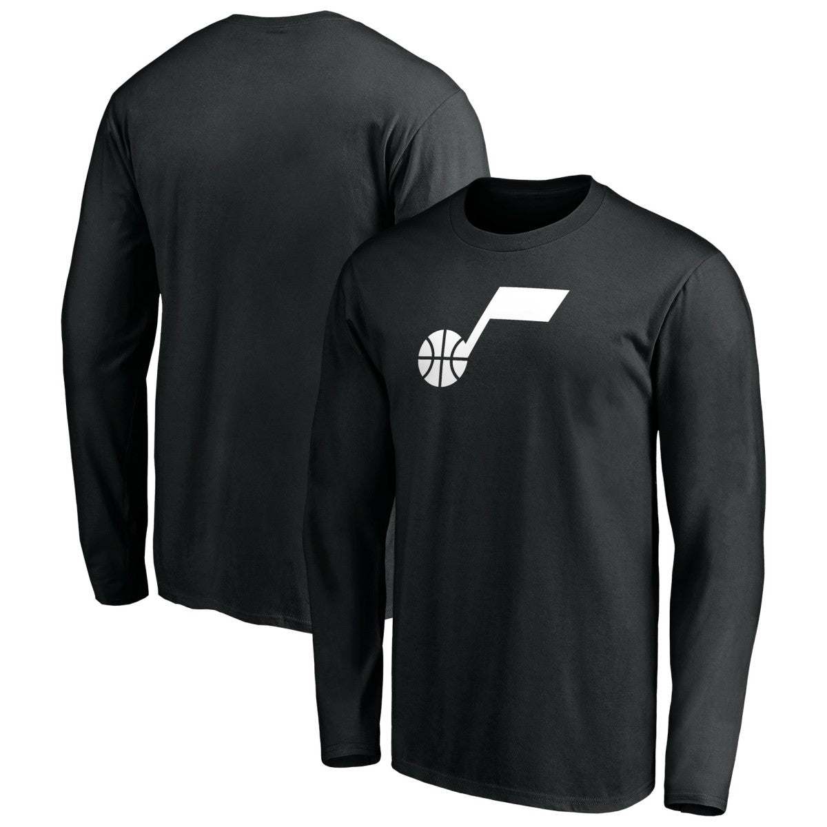 Utah Jazz Primary Logo Team Long Sleeve T-Shirt - Black cheap