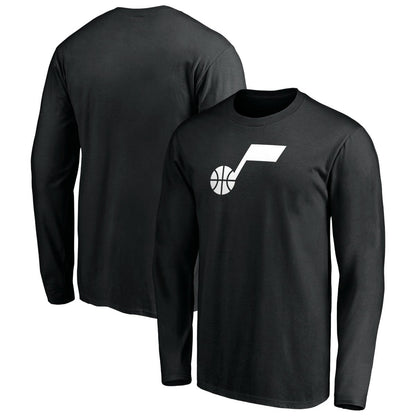 Utah Jazz Primary Logo Team Long Sleeve T-Shirt - Black cheap