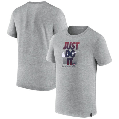 Paris Saint-Germain Just Do It T-Shirt - Gray | Nike on sale