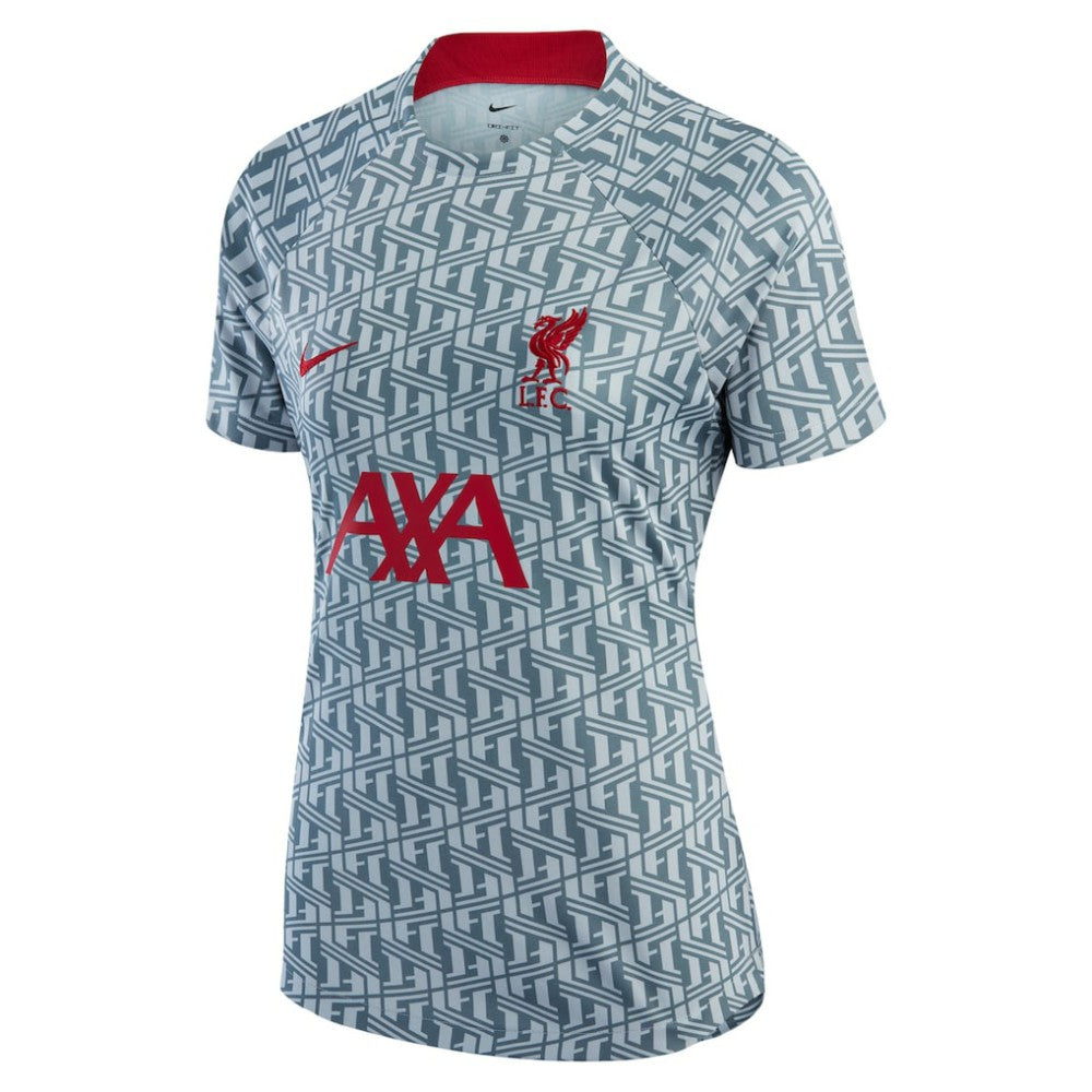 Liverpool Women's 2022/23 Pre-Match Raglan Performance Top - Gray | Nike on sale