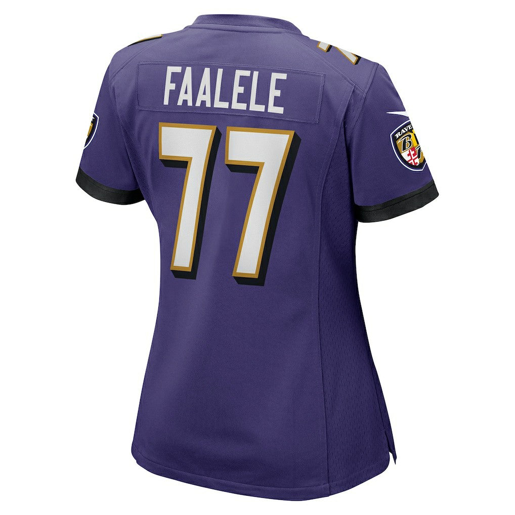 Daniel Faalele Baltimore Ravens Women's Player Game Jersey - Purple | Nike for sale