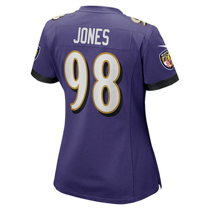 Travis Jones Baltimore Ravens Women's Player Game Jersey - Purple | Nike on sale