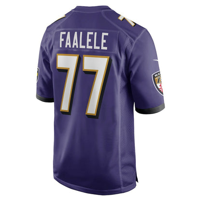 Daniel Faalele Baltimore Ravens Player Game Jersey - Purple | Nike for sale