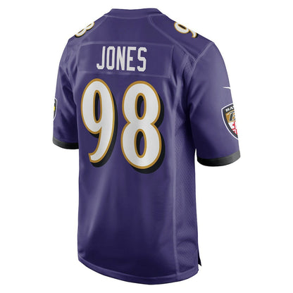 Travis Jones Baltimore Ravens Player Game Jersey - Purple | Nike for sale