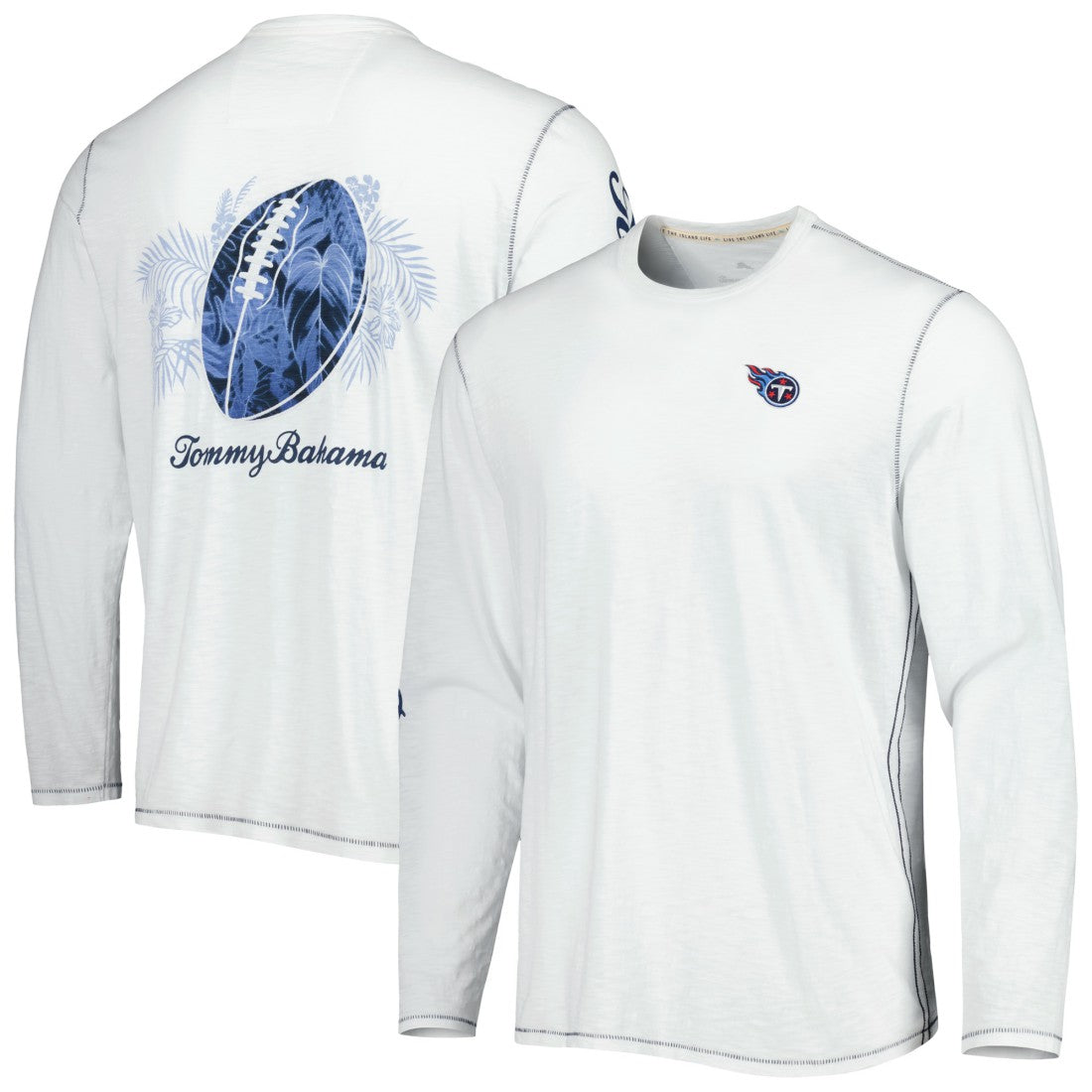 Tennessee Titans Laces Out Billboard Long Sleeve T-Shirt - White on sale