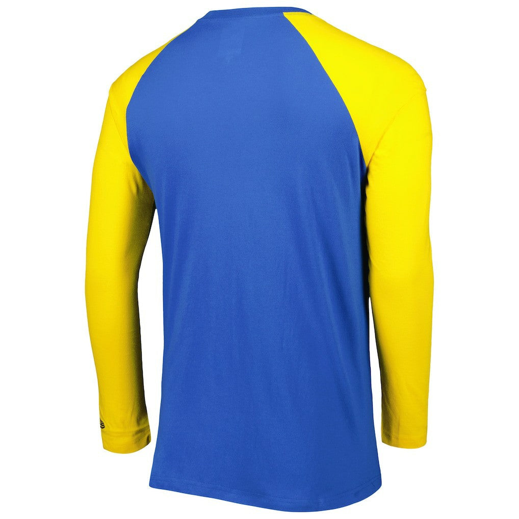 Los Angeles Rams New Era Current Raglan Long Sleeve T-Shirt - Royal discount