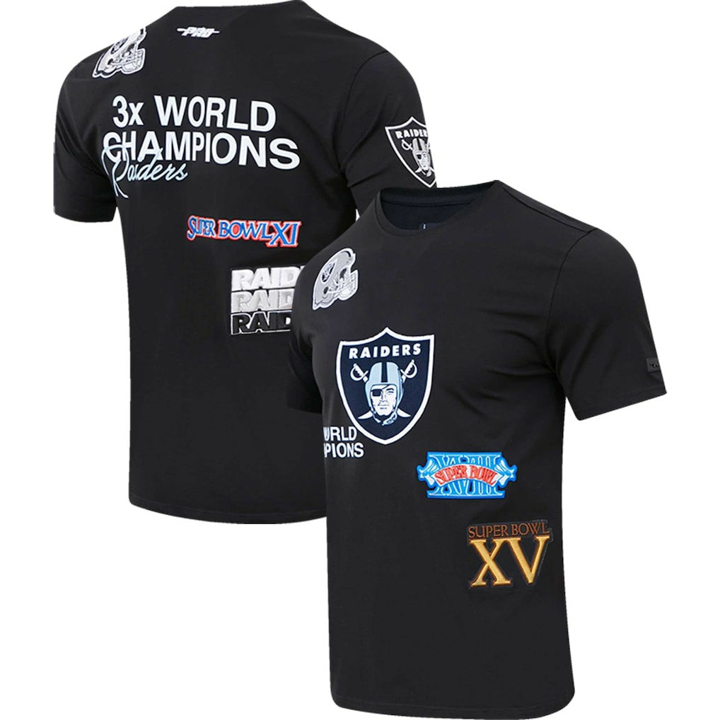 Las Vegas Raiders Pro Standard Championship T-Shirt - Black on sale