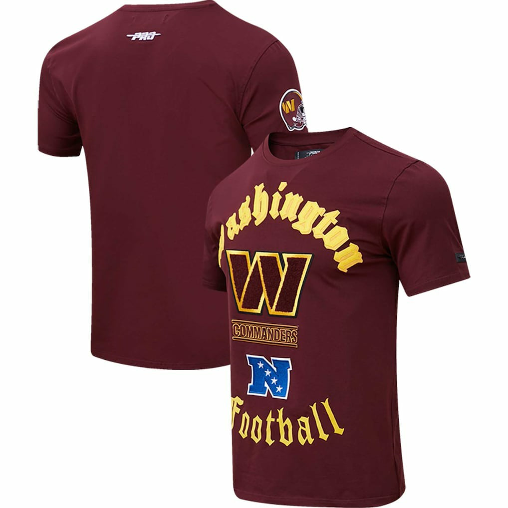 Washington Commanders Pro Standard Old English T-Shirt - Burgundy discount