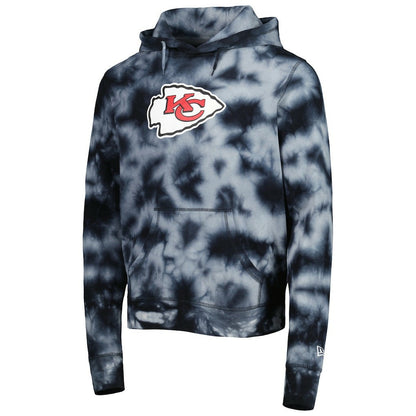 Kansas City Chiefs New Era Team Tie-Dye Pullover Hoodie - Black online