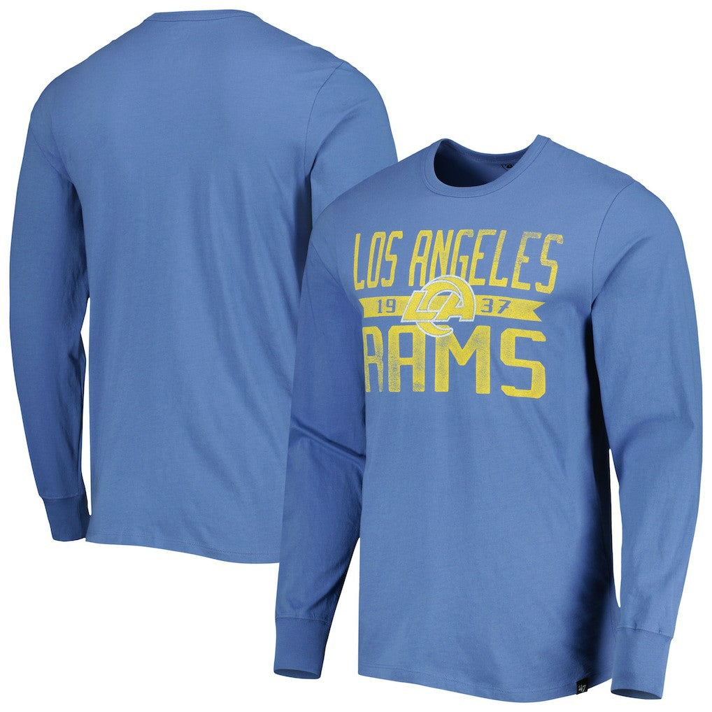 Los Angeles Rams '47 Brand Wide Out Franklin Long Sleeve T-Shirt - Royal sale