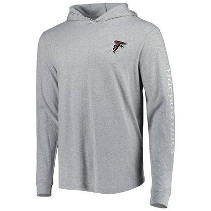 Atlanta Falcons Vineyard Vines Local Long Sleeve Hoodie T-Shirt - Heathered Gray sale