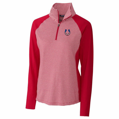 Indianapolis Colts Cutter & Buck Women's Forge Tonal Half-Zip Top - Cardinal for sale