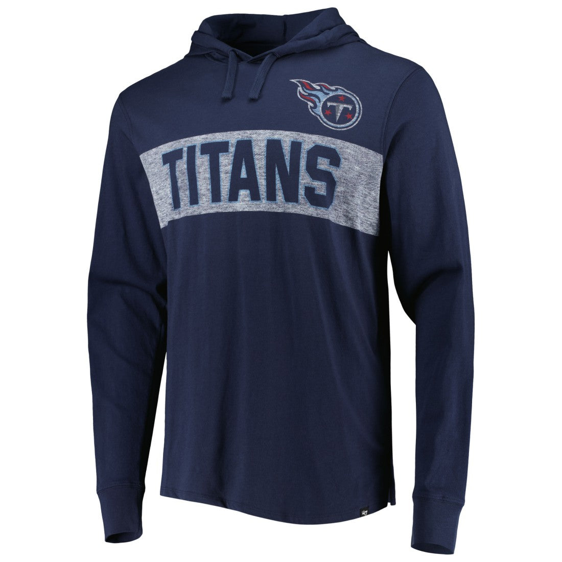 Tennessee Titans '47 Field Franklin Hooded Long Sleeve T-Shirt - Navy online