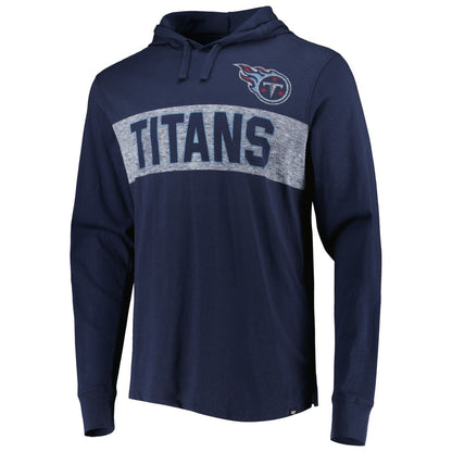 Tennessee Titans '47 Field Franklin Hooded Long Sleeve T-Shirt - Navy online