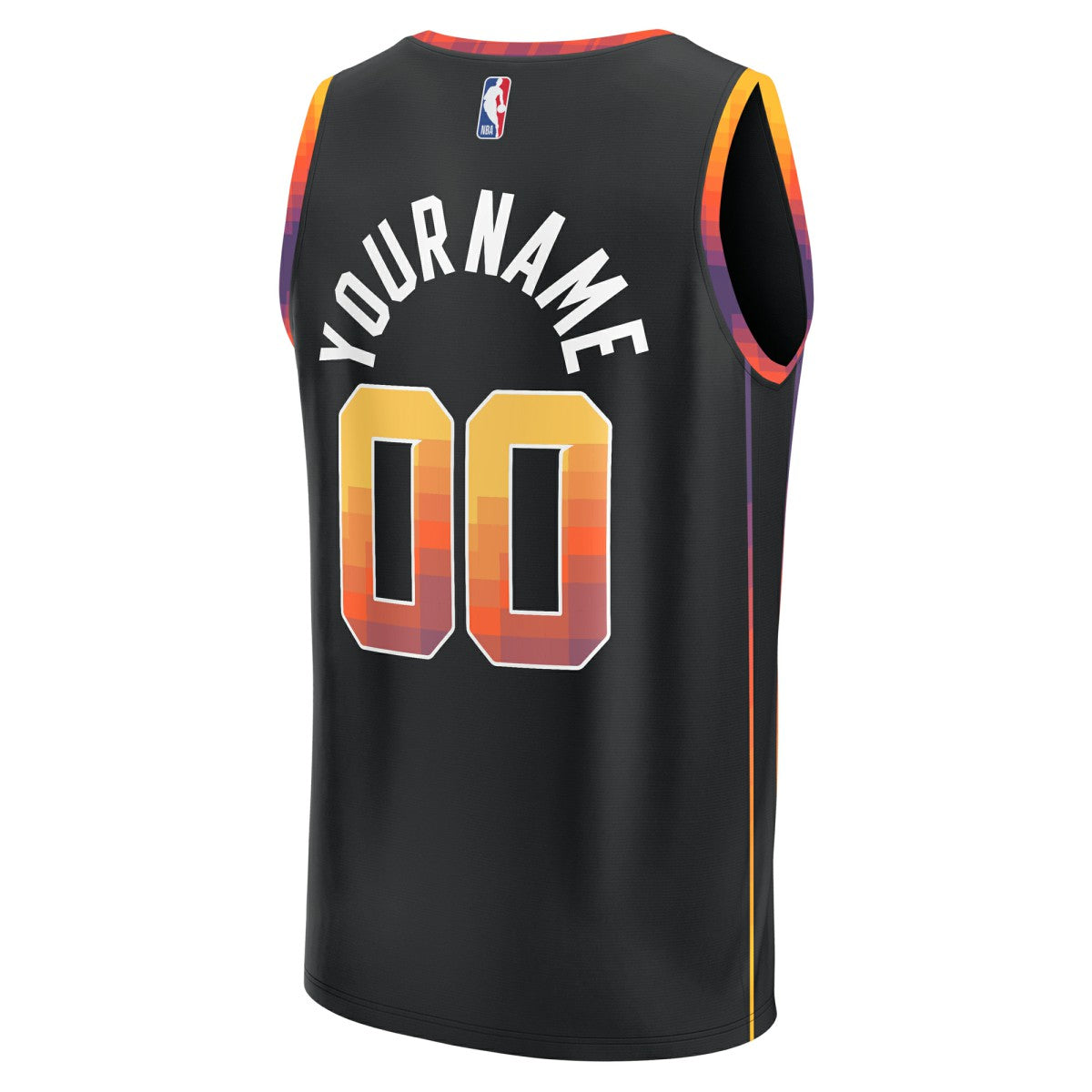 Phoenix Suns Fast Break Custom Replica Jersey - Black - Statement Edition | Fanatics shop